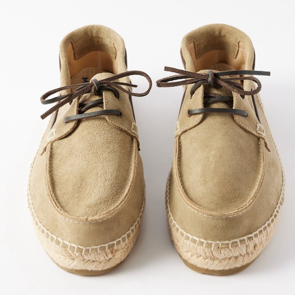 New Leather Suede Boat Shoes Espadrilles (US 11)